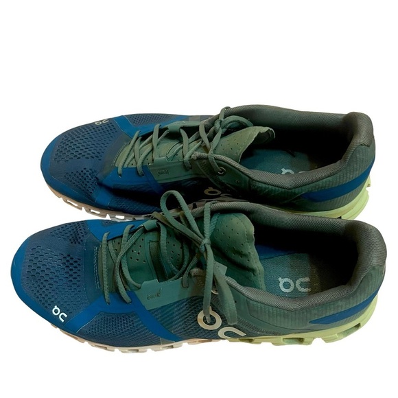 On Running Men\'s Blue and Green Athletic Shoes main image 8